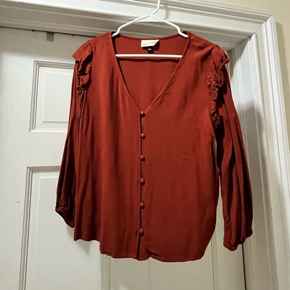 Burnt orange/rust blouse